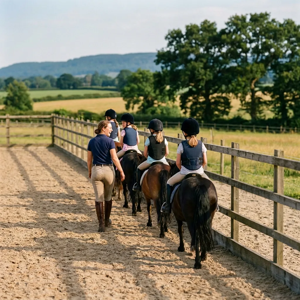 Cours de poney à Montcarra, Isère